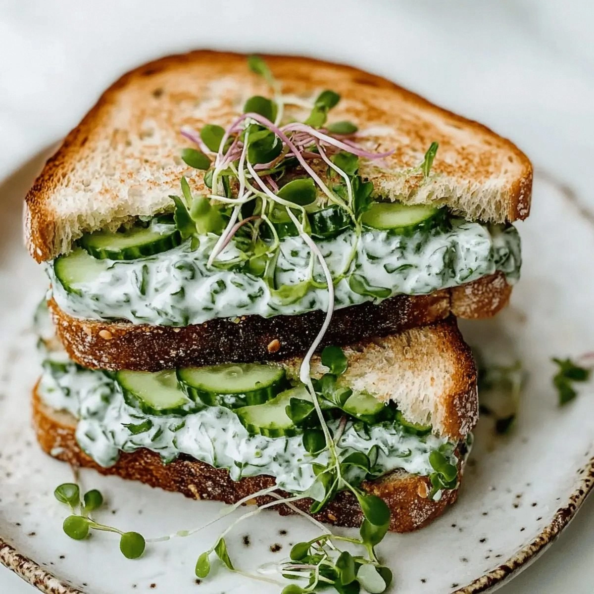 Cucumber Salad Sandwiches: Refreshing and Easy Lunch Delight