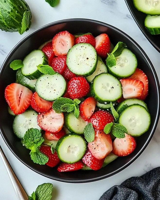 Cucumber Strawberry Salad: A Refreshing Delight You’ll Love!