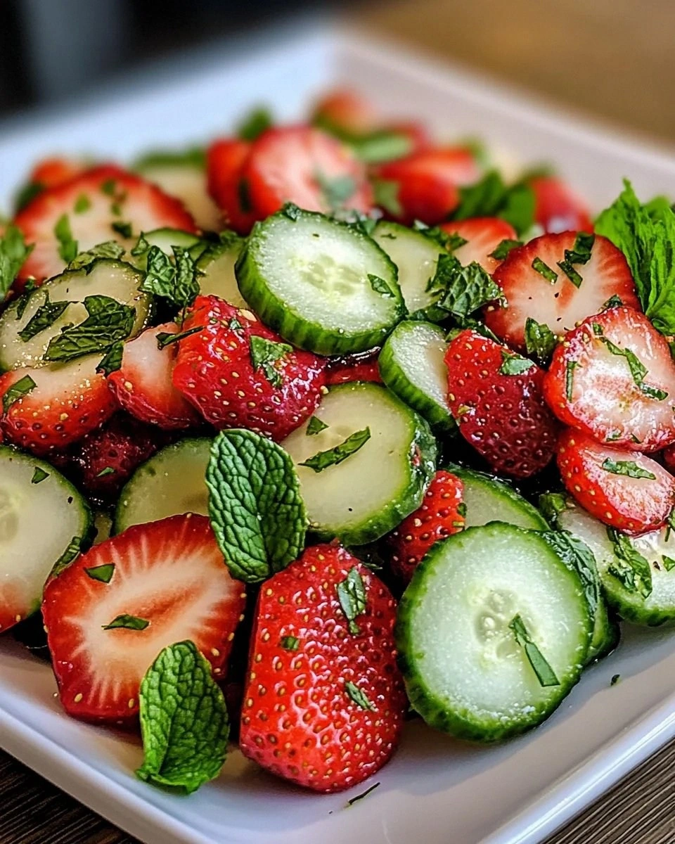 Cucumber Strawberry Salad: A Refreshing Summer Delight!