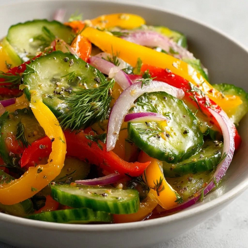 Cucumber Sweet Pepper Salad: A