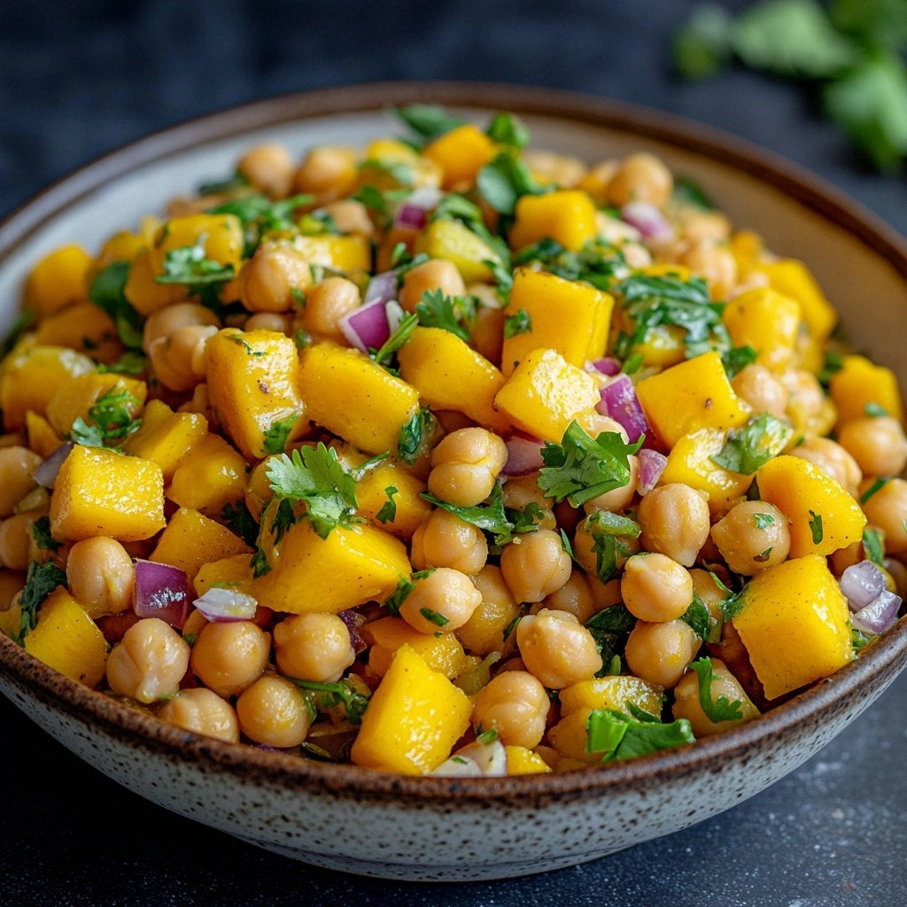 Curried Mango Chickpea Salad