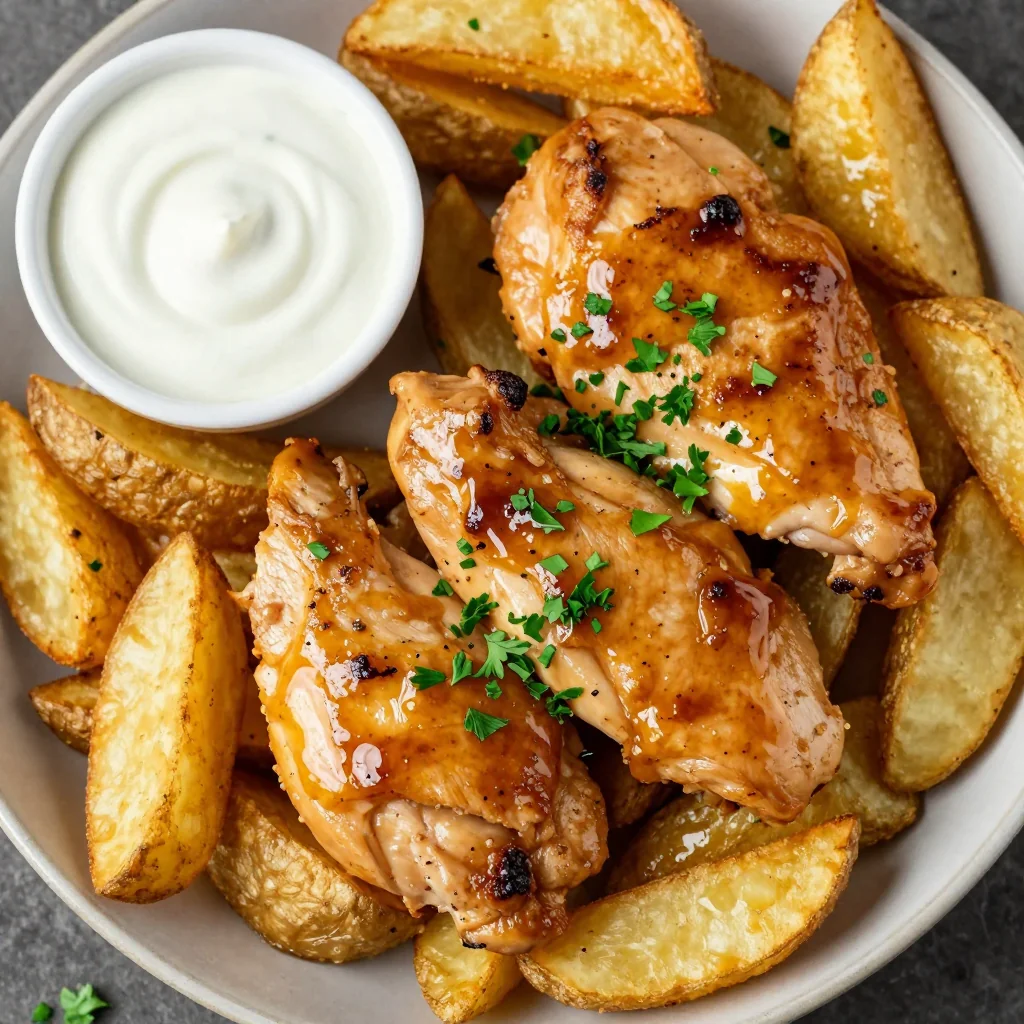 Kid-Friendly Chicken and Potato Wedges for Dinner