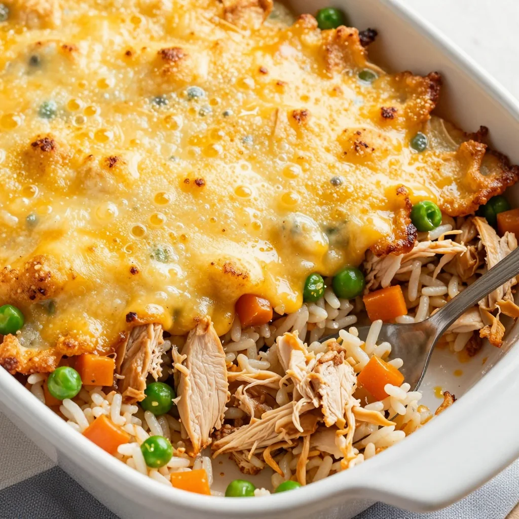 Cheesy Chicken and Rice Casserole for Weeknight Savings