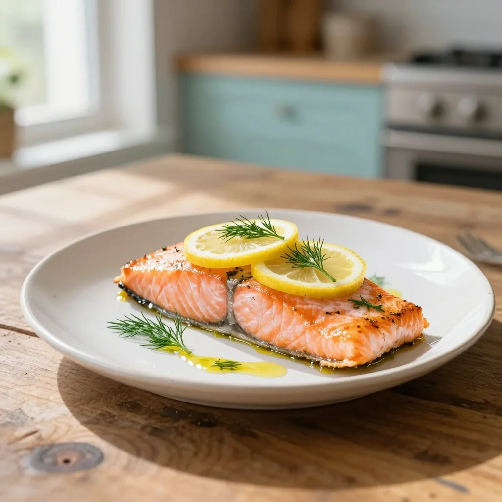 Baked Salmon with Lemon and Dill