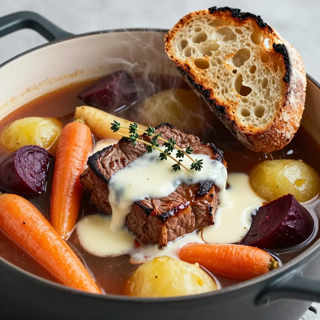 creamy onepot beef and root vegetable soup for warm winter suppers