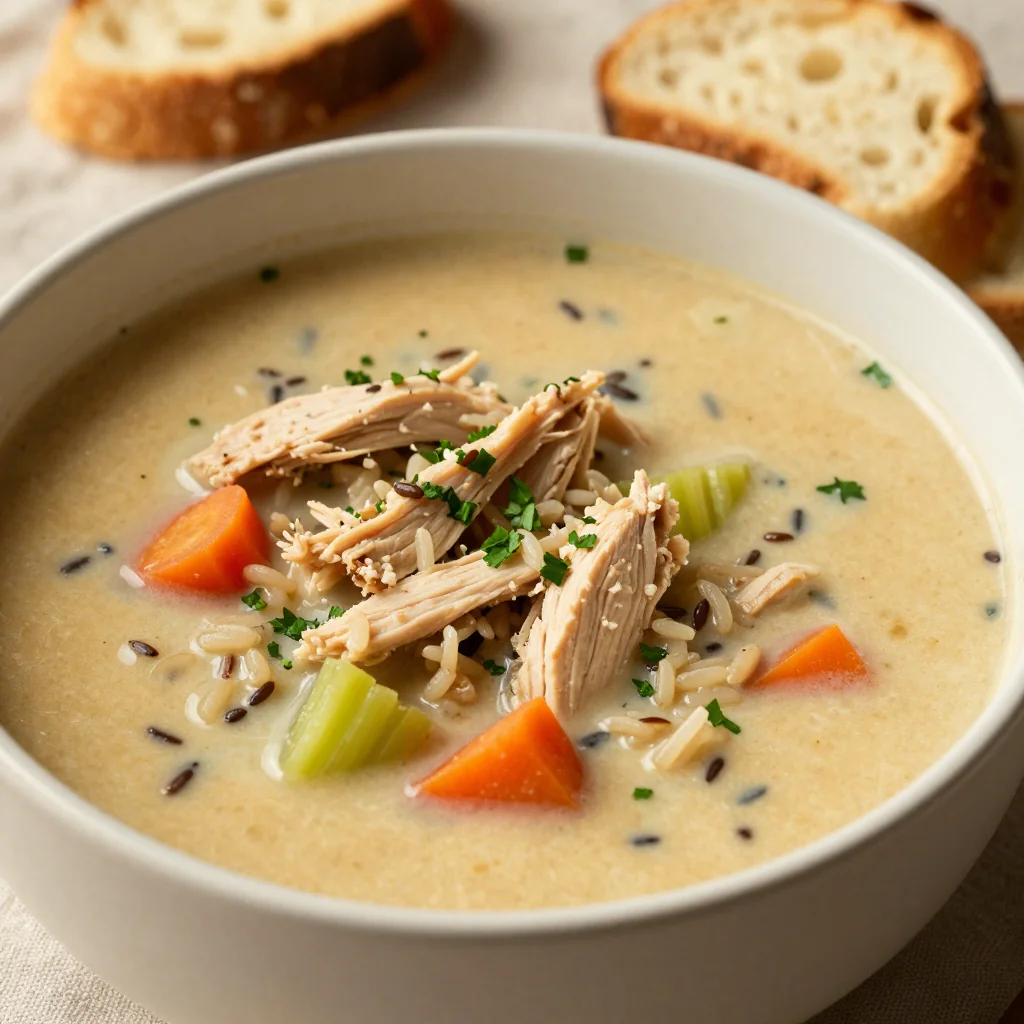 Creamy Chicken and Wild Rice Soup for Cold Weather Comfort