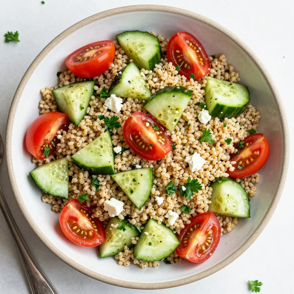 Meal Prep Lemon Herb Quinoa Salad with Cucumber