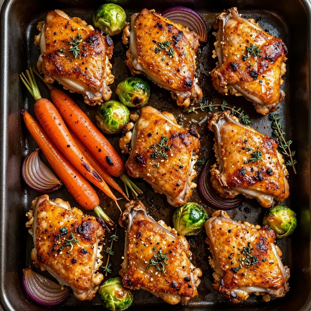Sheet Pan Roasted Chicken Thighs for Easy Meal Prep