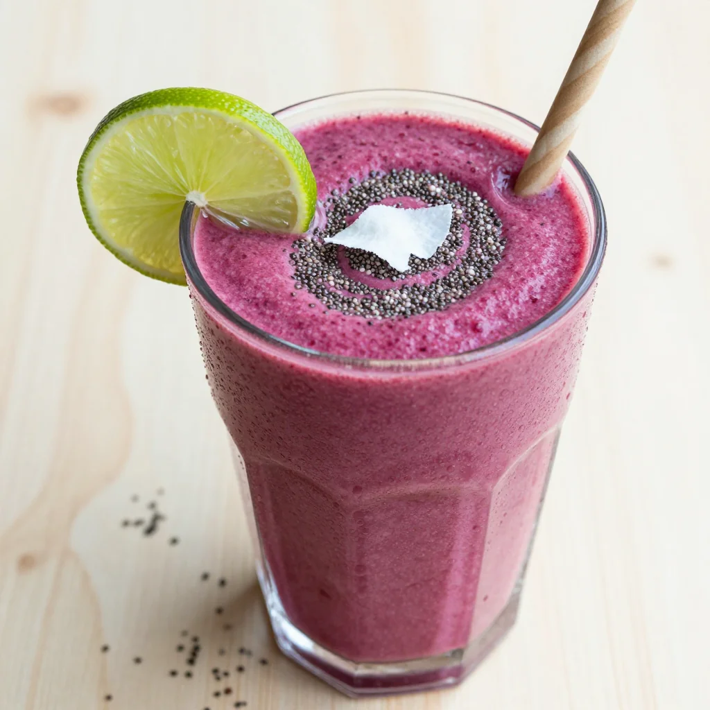 January Reset Morning Smoothie With Chia Seeds