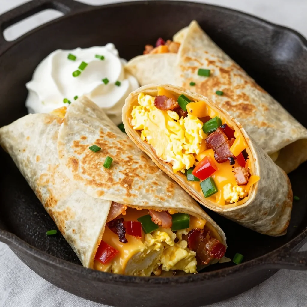 Freezer-Friendly Breakfast Burritos for NFL Playoff Days