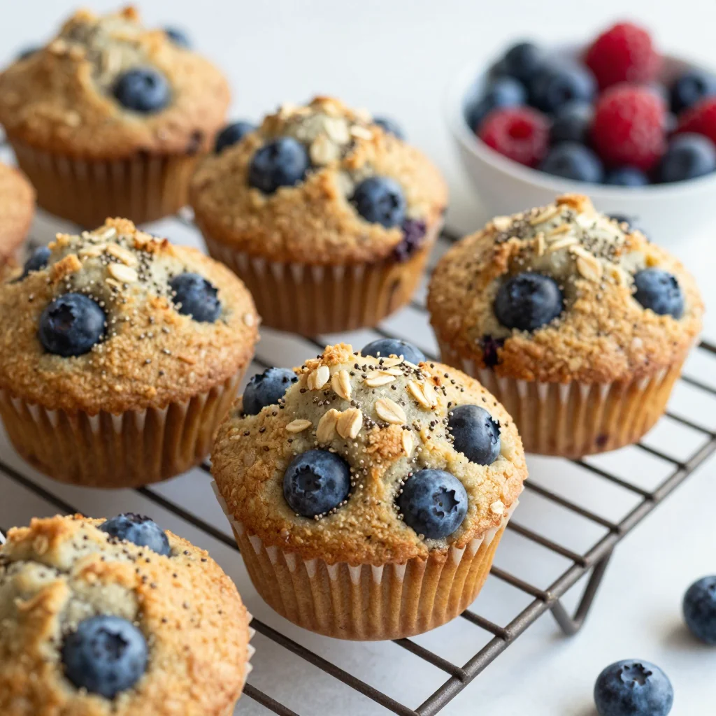 Freezer-Friendly Vegan Breakfast Breakfast Muffins with Oats