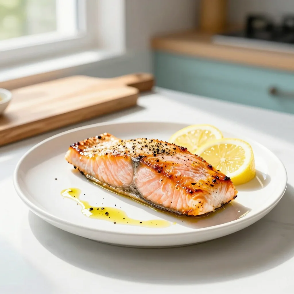 Air Fryer Salmon with Lemon Pepper Seasoning