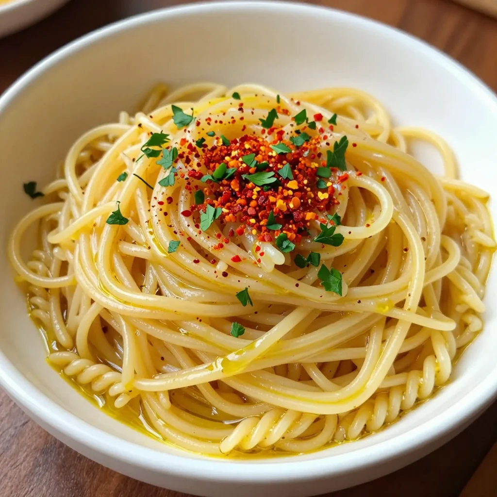 Budget-Friendly Pantry Pasta with Garlic Oil for Dinner