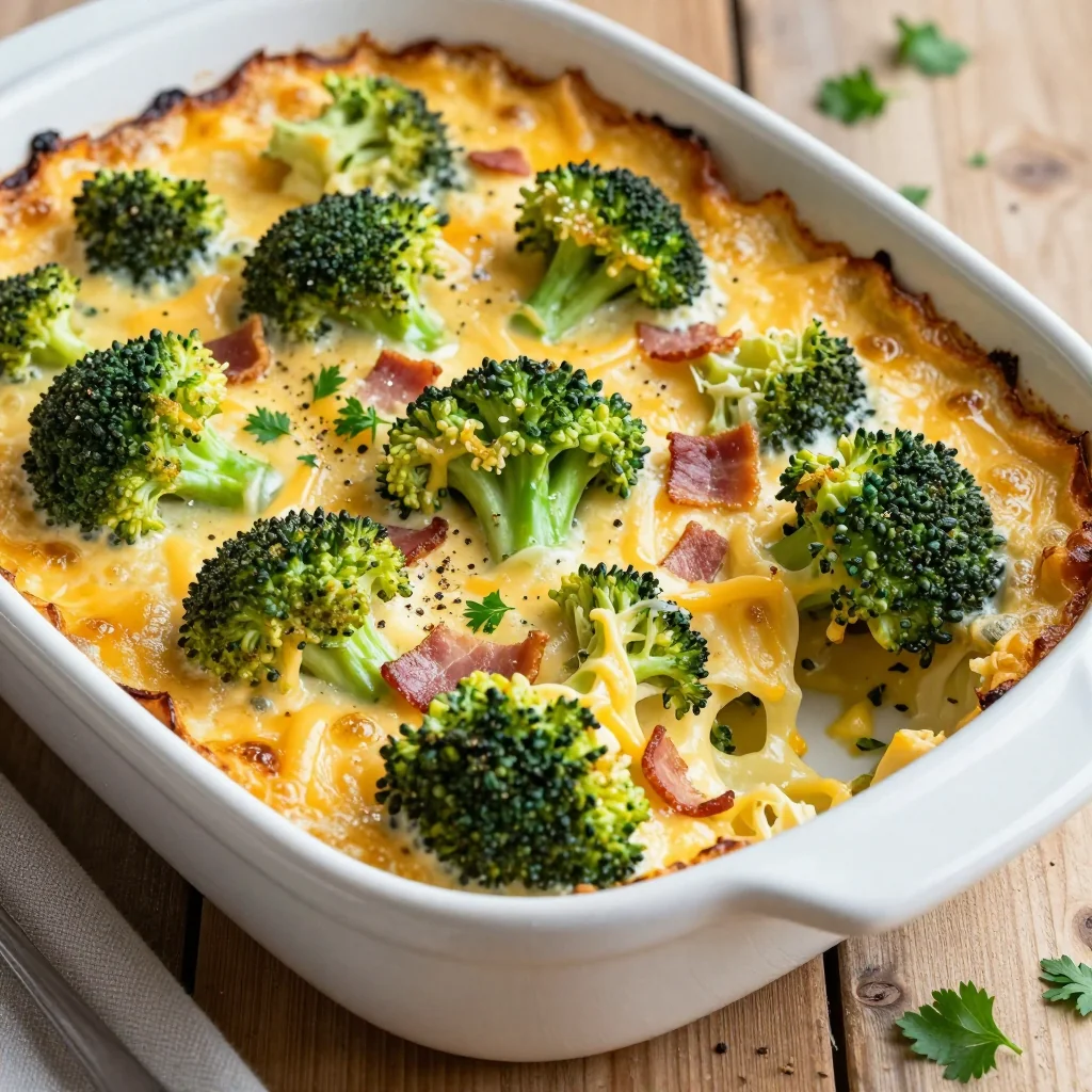 Keto Broccoli Cheese Casserole Freezer Meal for January