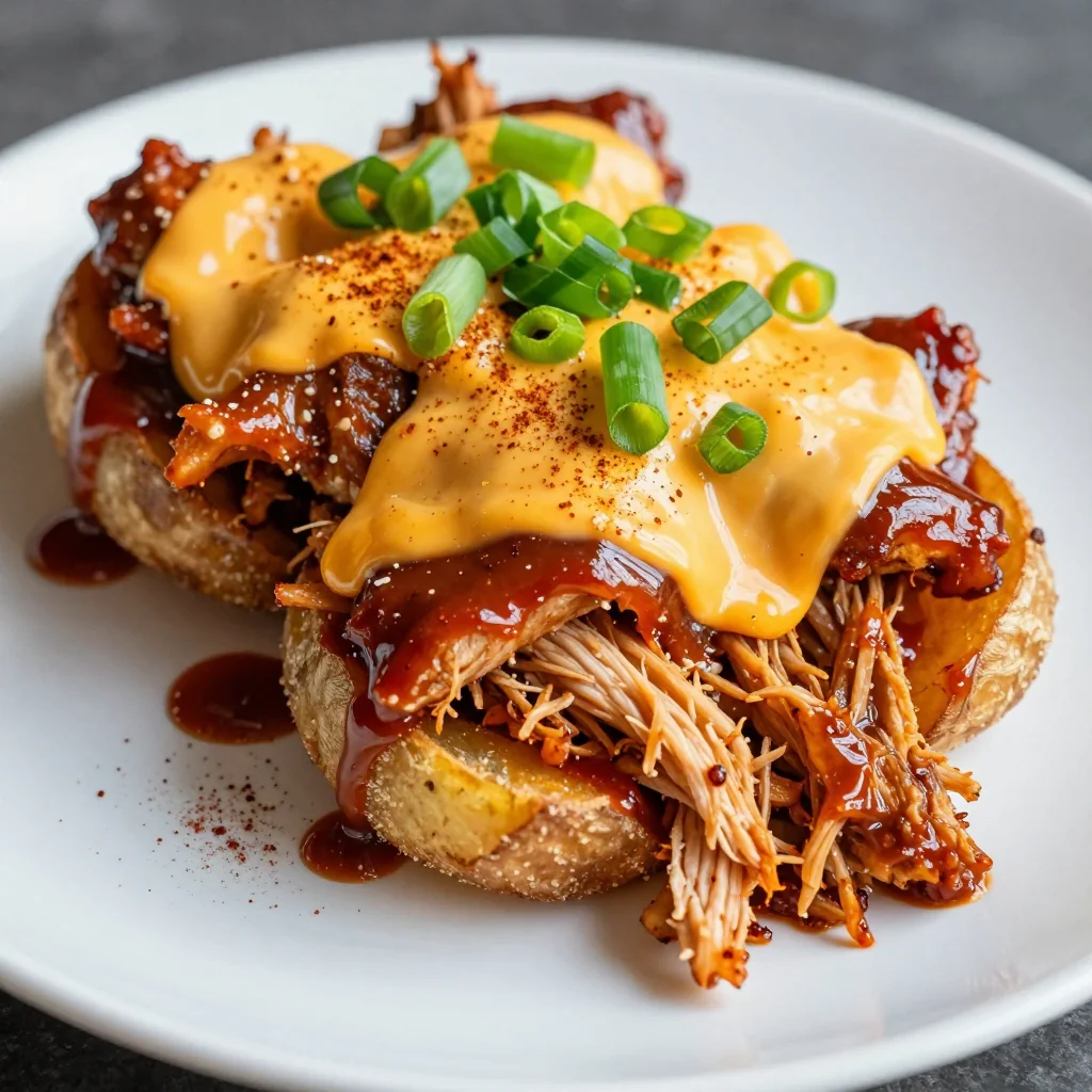 BBQ Chicken Sweet Potato Skins for Game Day