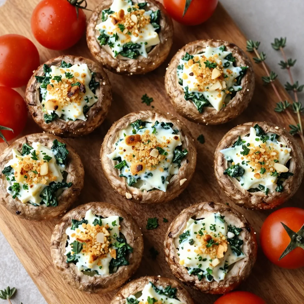 Freezer Friendly Veggie Stuffed Mushrooms For Appetizers