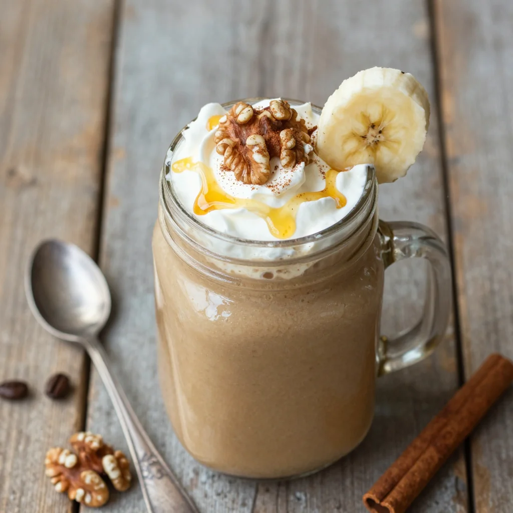 Warm Banana Cinnamon Smoothie for Breakfast