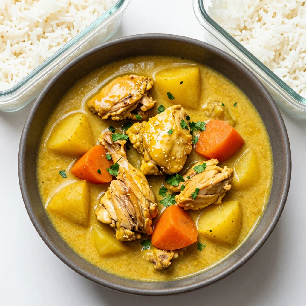 Slow Cooker Chicken and Vegetable Curry for Meal Prep