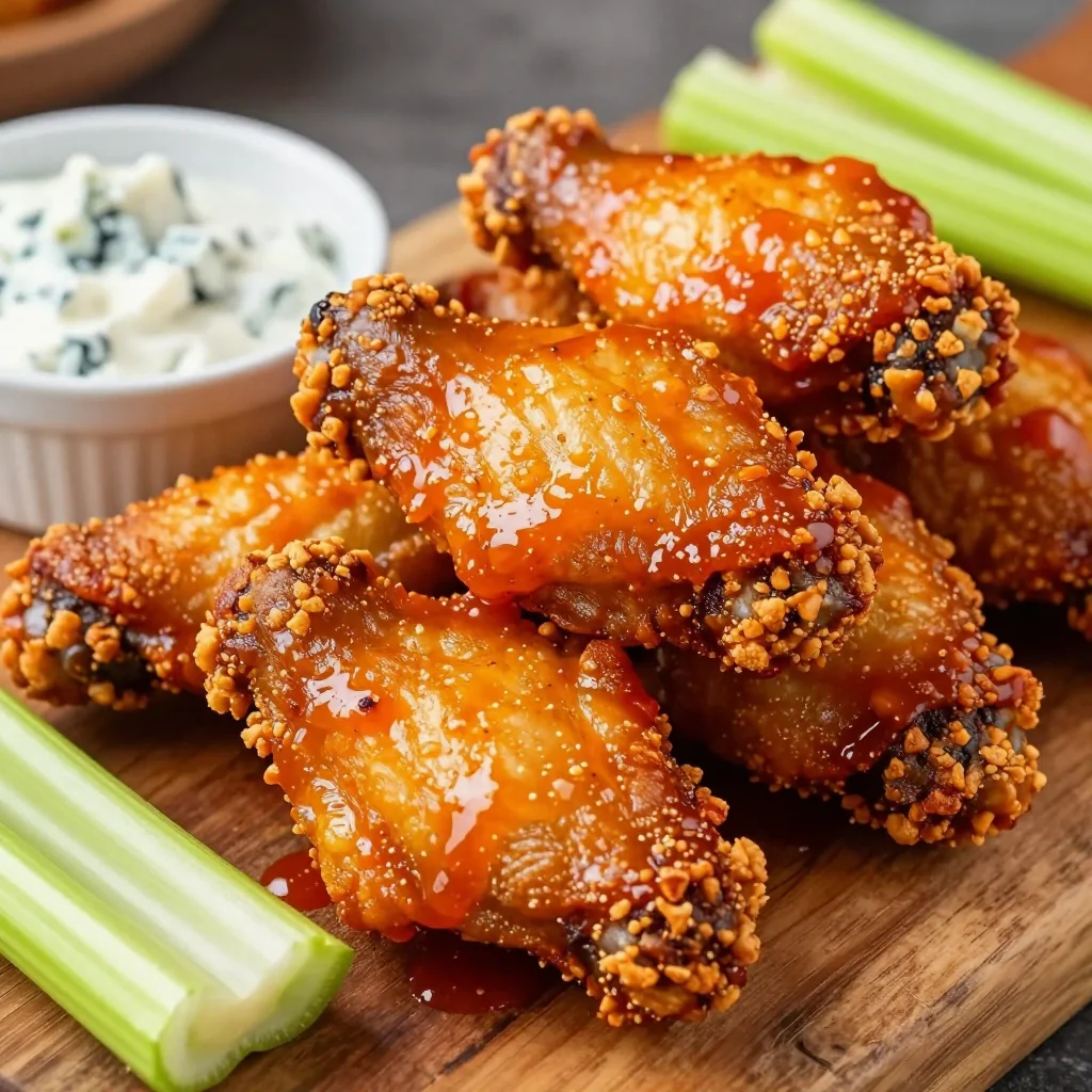 NFL Playoff Wings: Air Fryer Buffalo Style Crispy