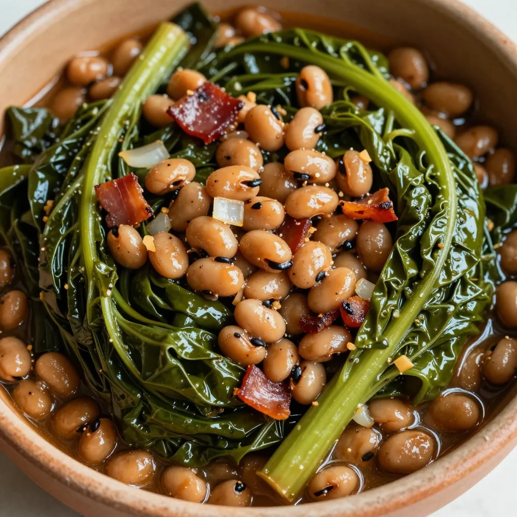 MLK Day Collard Greens with Black Eyed Peas