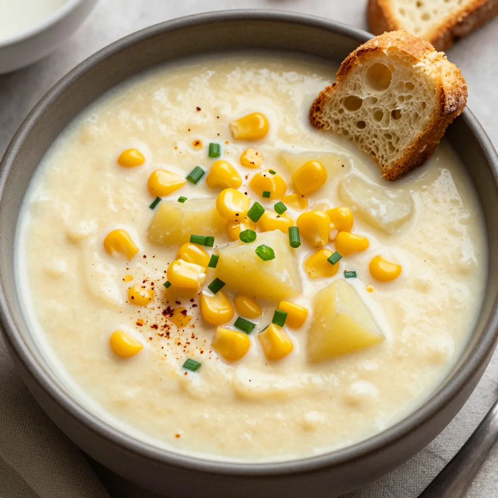 Cozy Vegan Potato Corn Chowder for Winter
