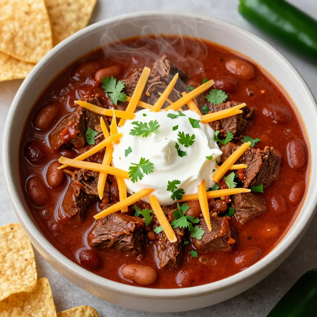 Cozy Slow Cooker Beef Chili for MLK Day Game Party