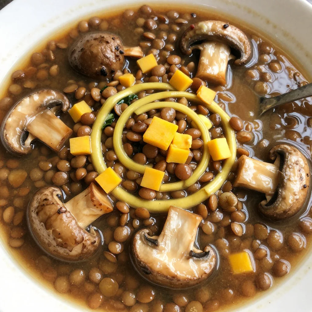 Hearty Mushroom and Lentil Stew for NFL Playoffs