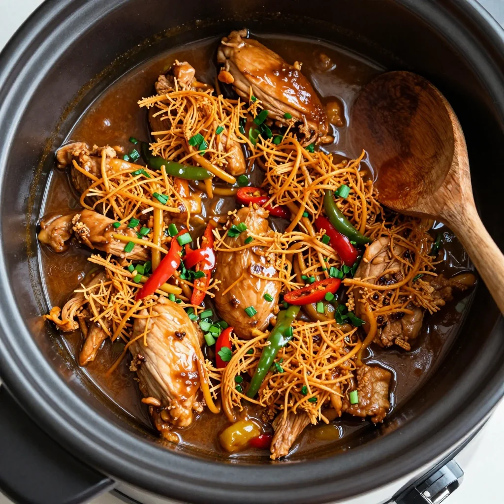 Slow Cooker Mississippi Chicken for Comfort Food