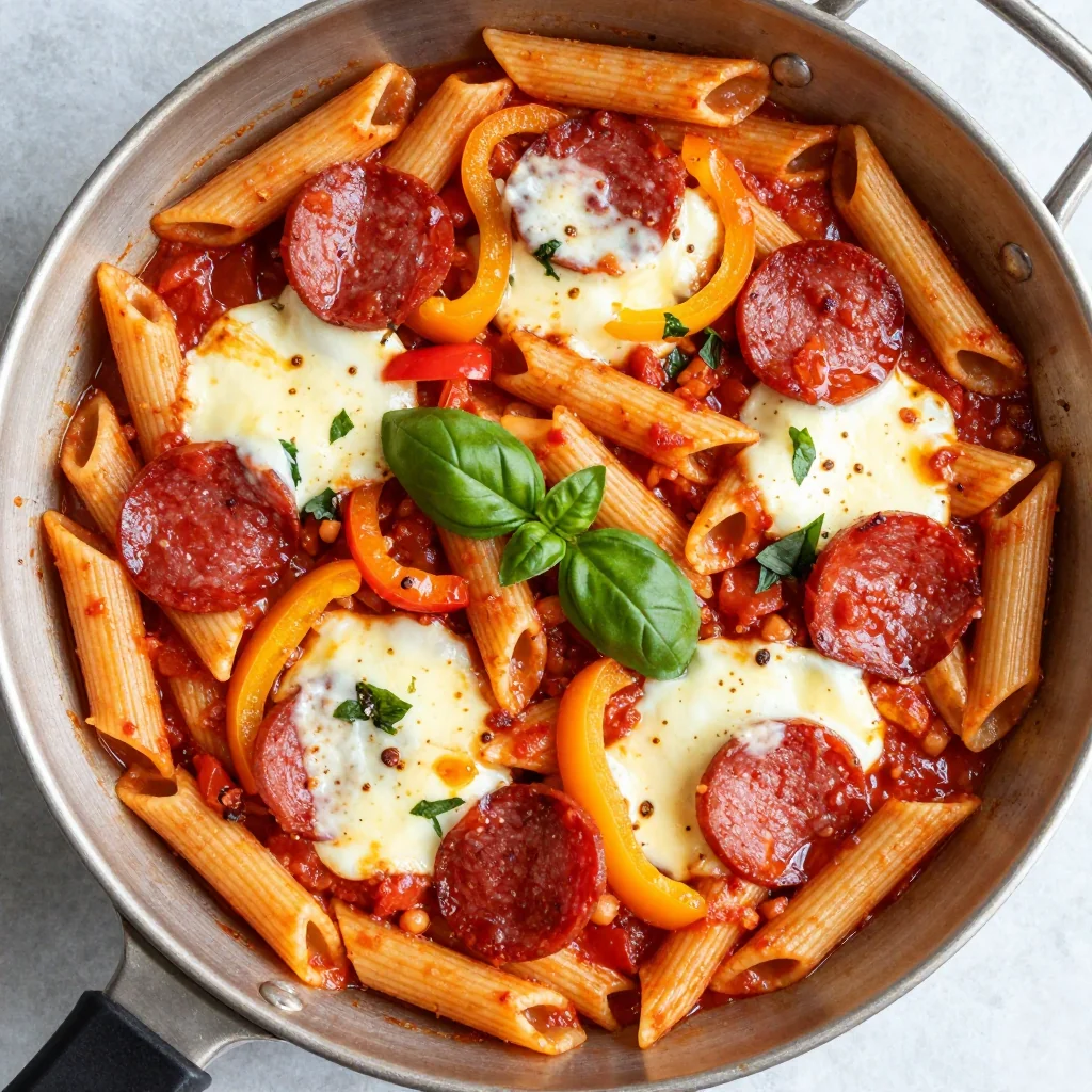 Kid Friendly One Pot Pizza Pasta for Friday Nights