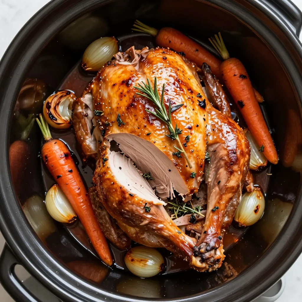 Slow Cooker Turkey Breast for New Year's Day Meal
