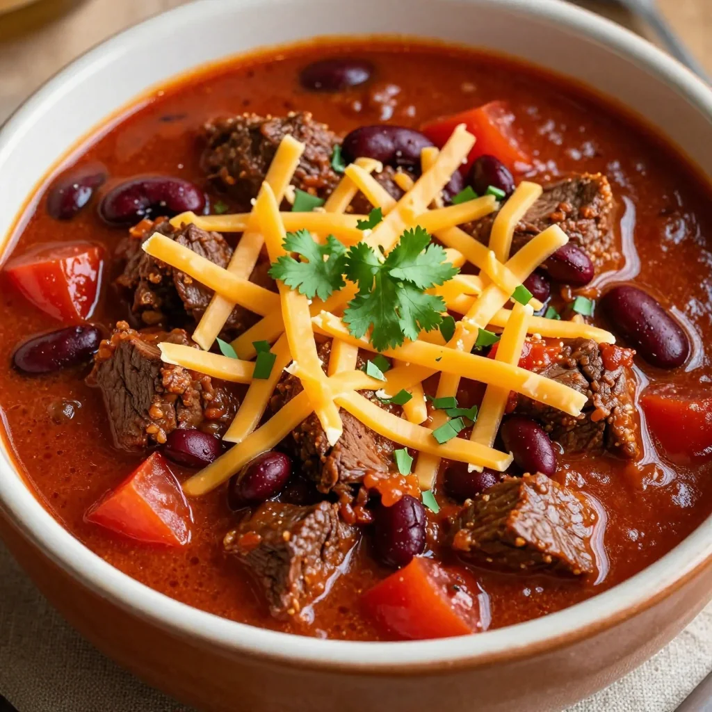 Budget Friendly Slow Cooker Beef Chili For New Year's Party