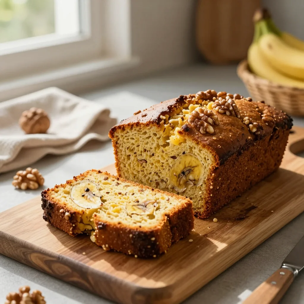 Banana Walnut Bread Moist and Delicious