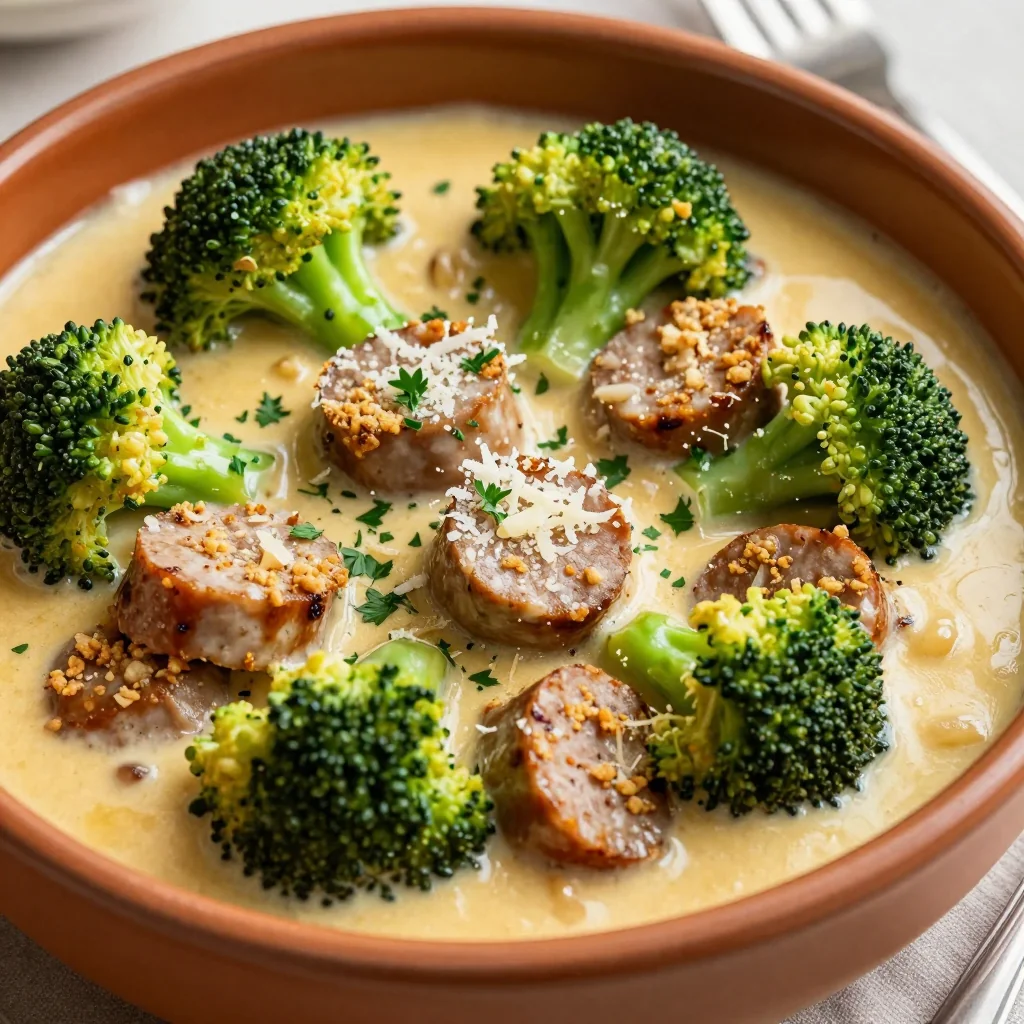 Keto Cream With Sausage for a Hearty Winter Meal