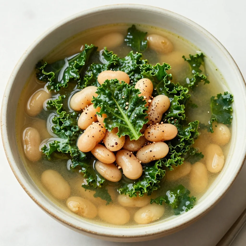 Low Calorie White Bean and Kale Soup for Cleansing