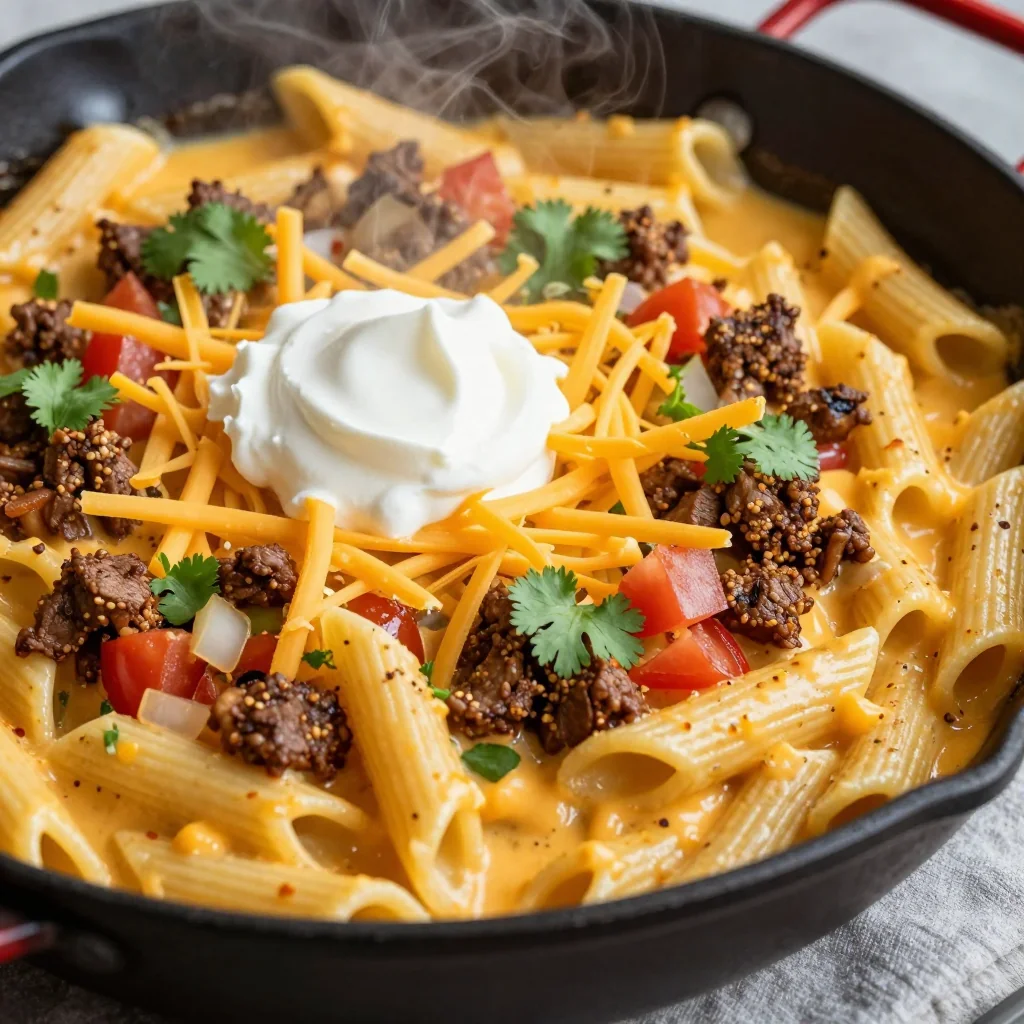 Cheesy Taco Pasta: A Family Favorite Twist