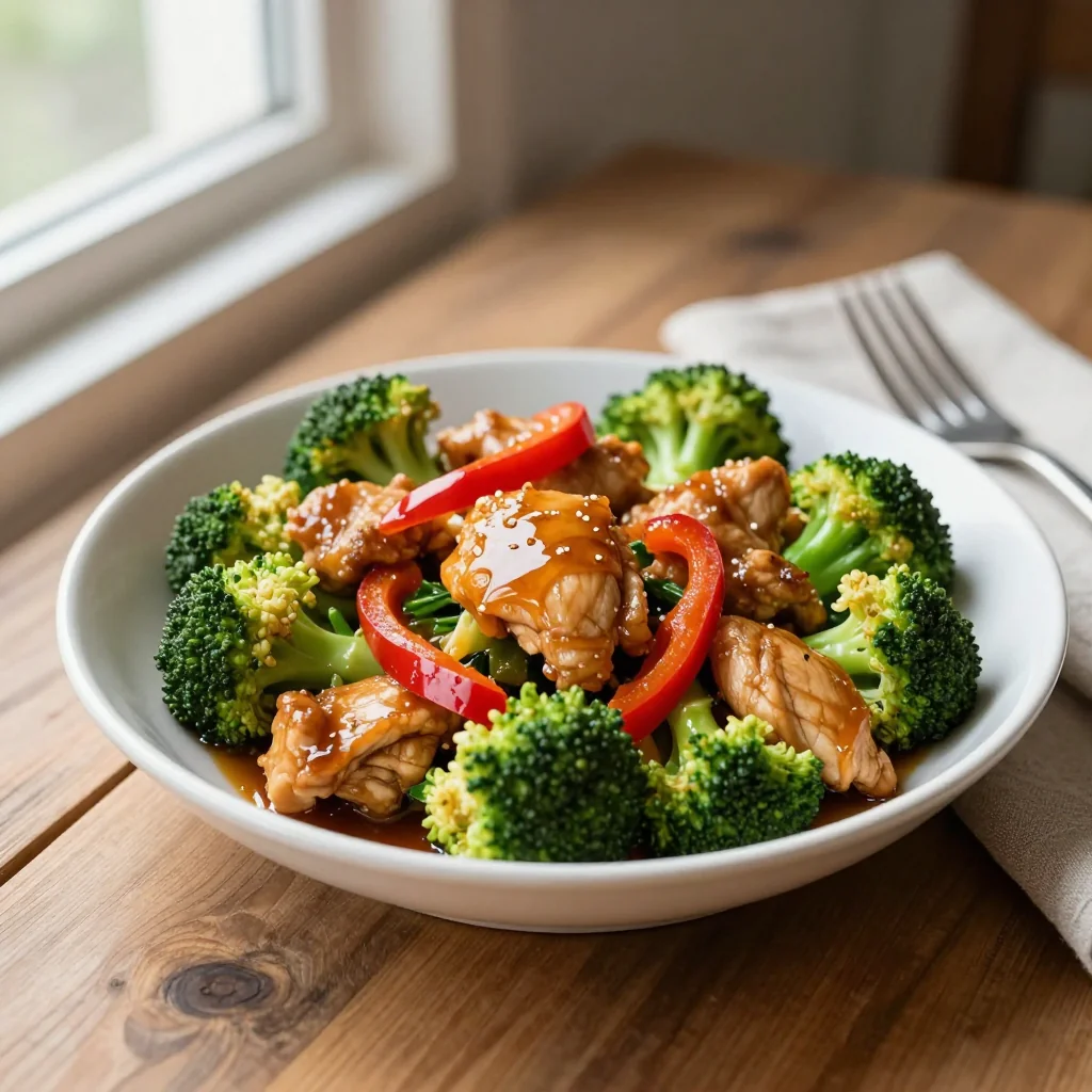 Honey Garlic Chicken Stir Fry with Broccoli