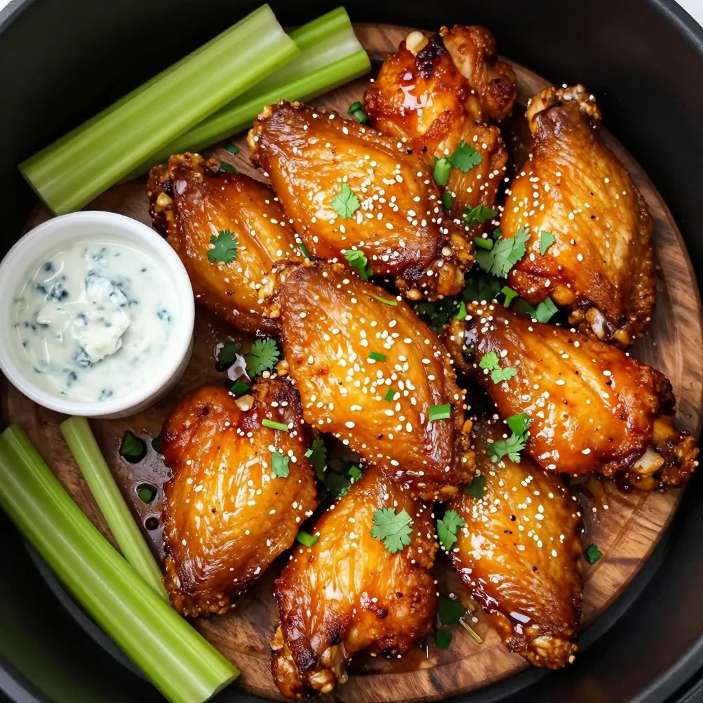 Air Fryer Chicken Wings for NFL Game Day Snacks