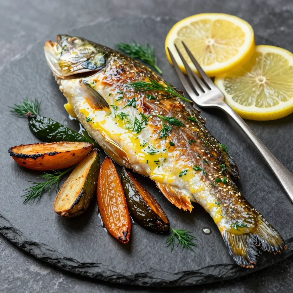 Lemon Dill Baked Trout for a Fresh Winter Dinner Idea