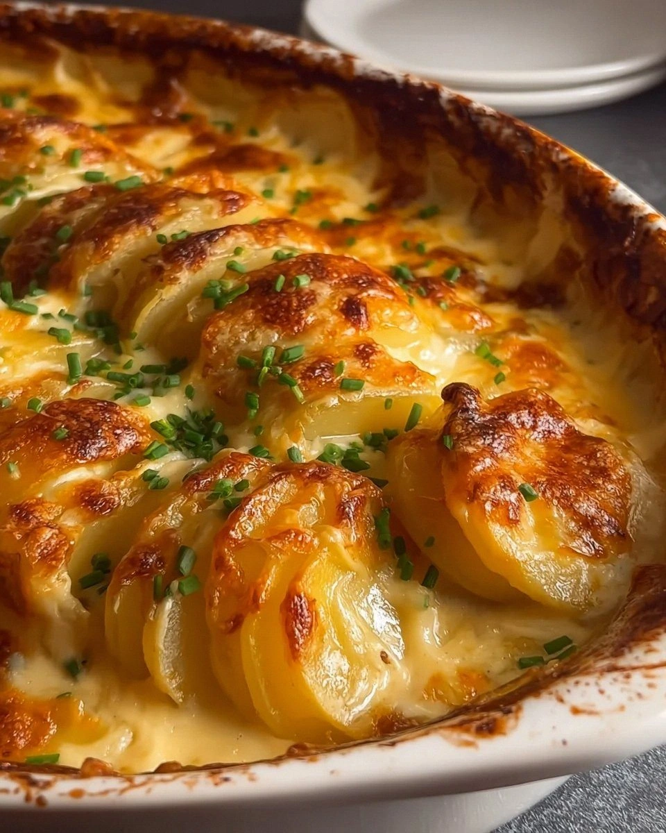 Dad’s Creamy & Cheesy Au Gratin Potatoes