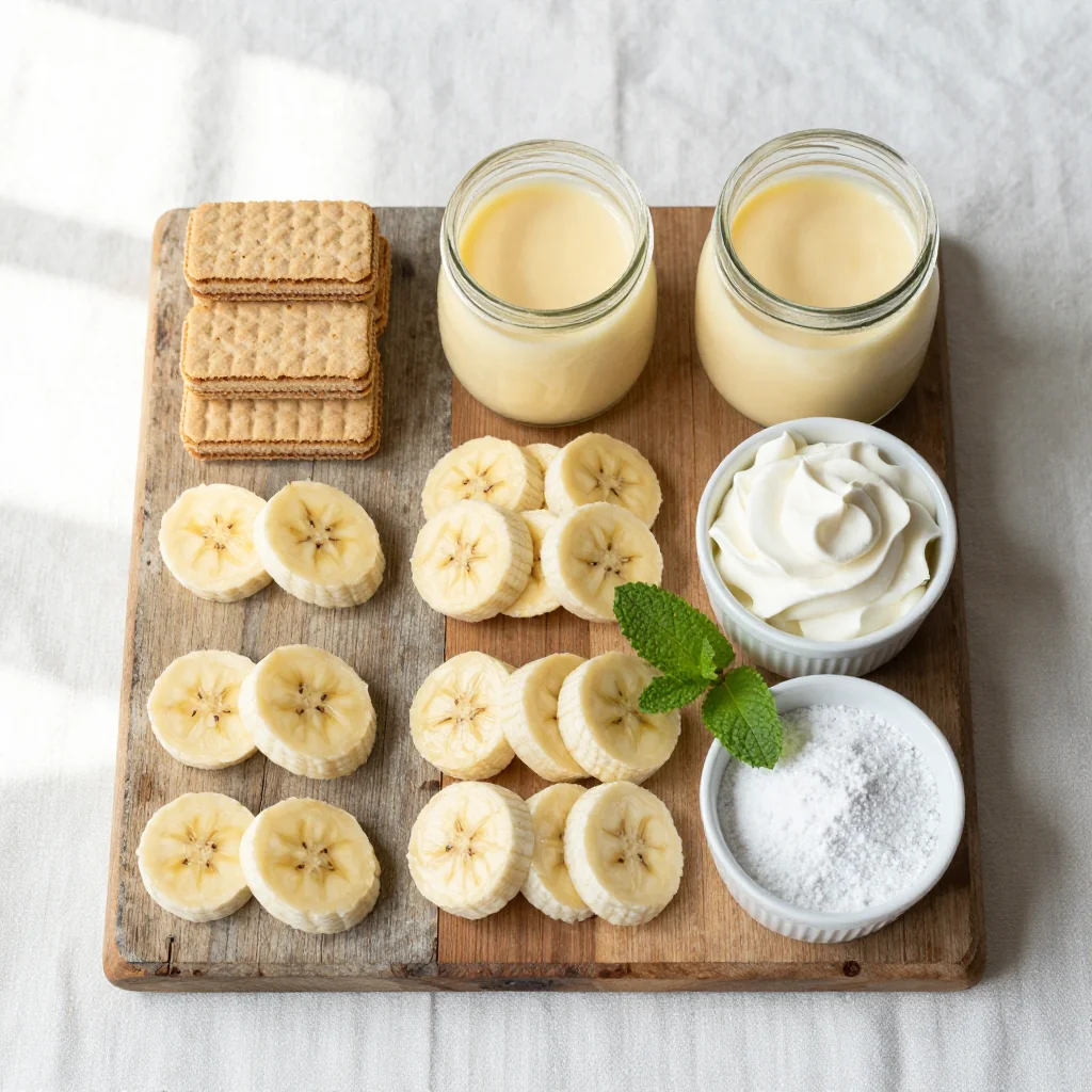 Ingredients for Southern Banana Pudding Trifle