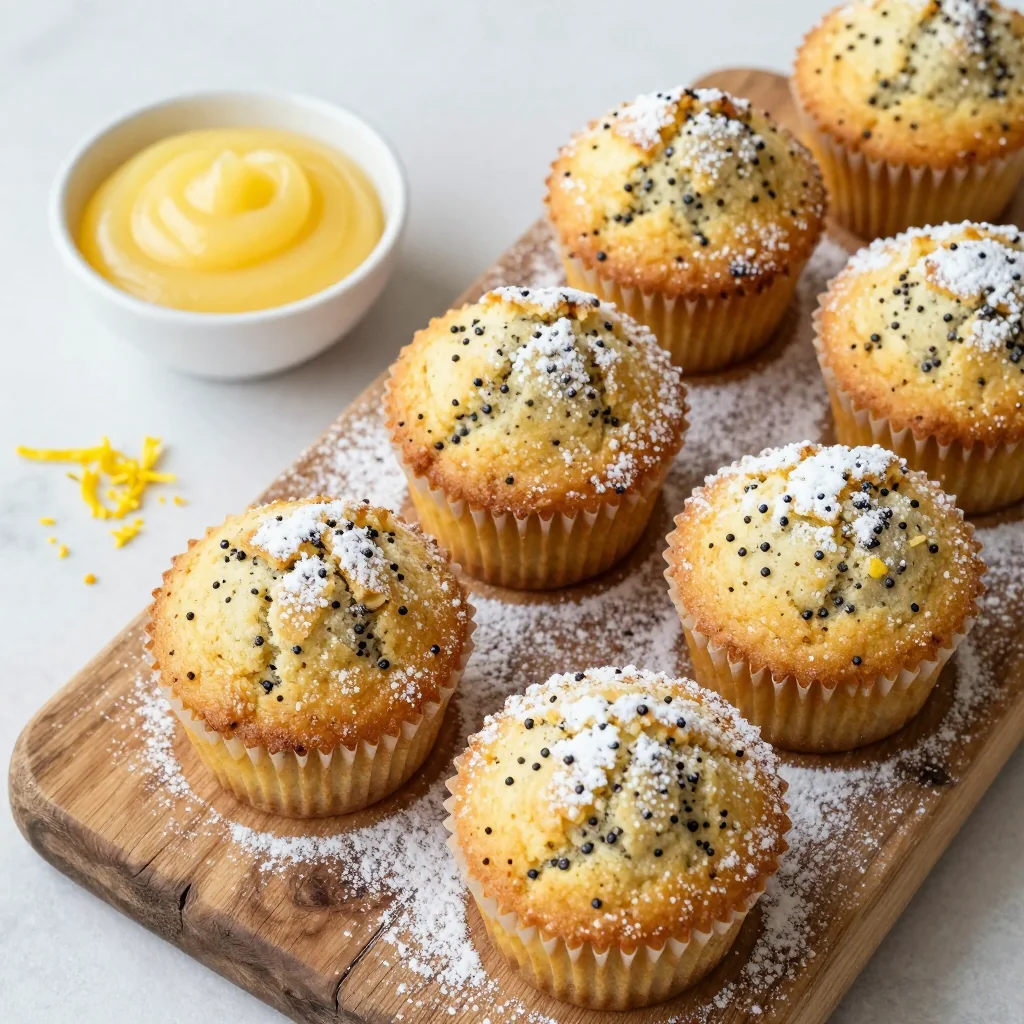 homemade lemon poppy seed muffins for winter brunch gatherings