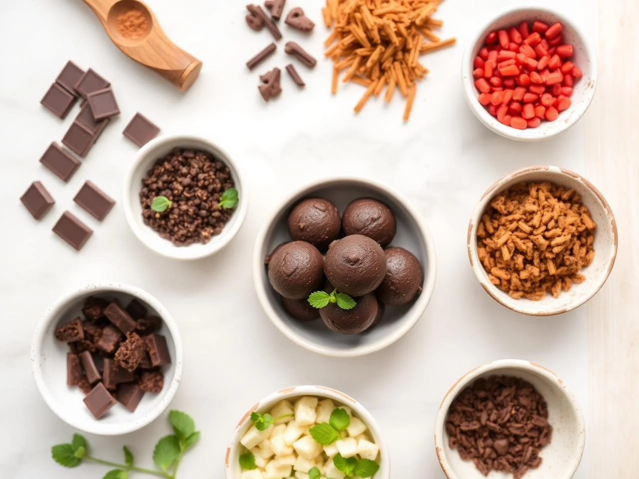 Ingredients for Dark Chocolate Fat Bombs