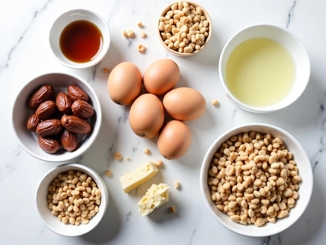 Ingredients for Date Nut Cookies