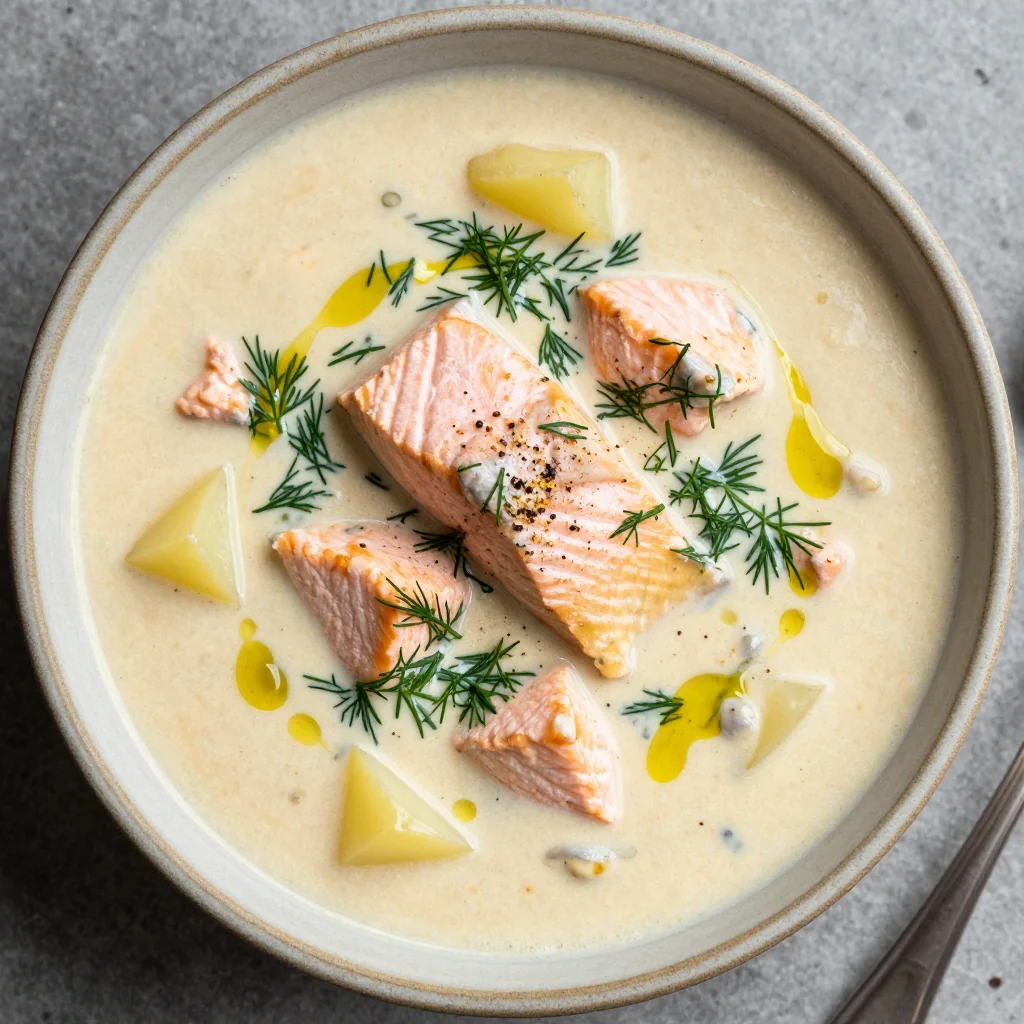 Salmon Chowder Creamy Dill Potato Goodness