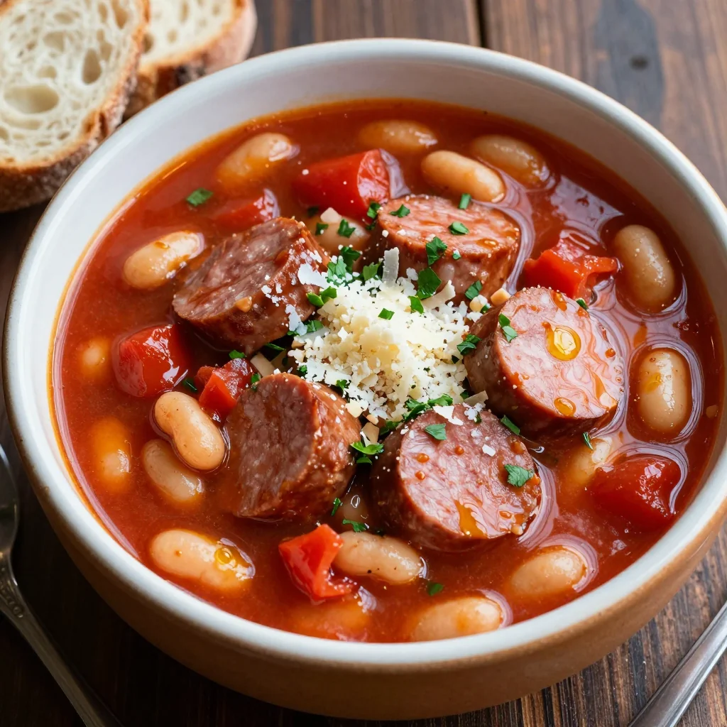 MLK Day Hearty Freezer Prep Sausage and Bean Stew for Meals