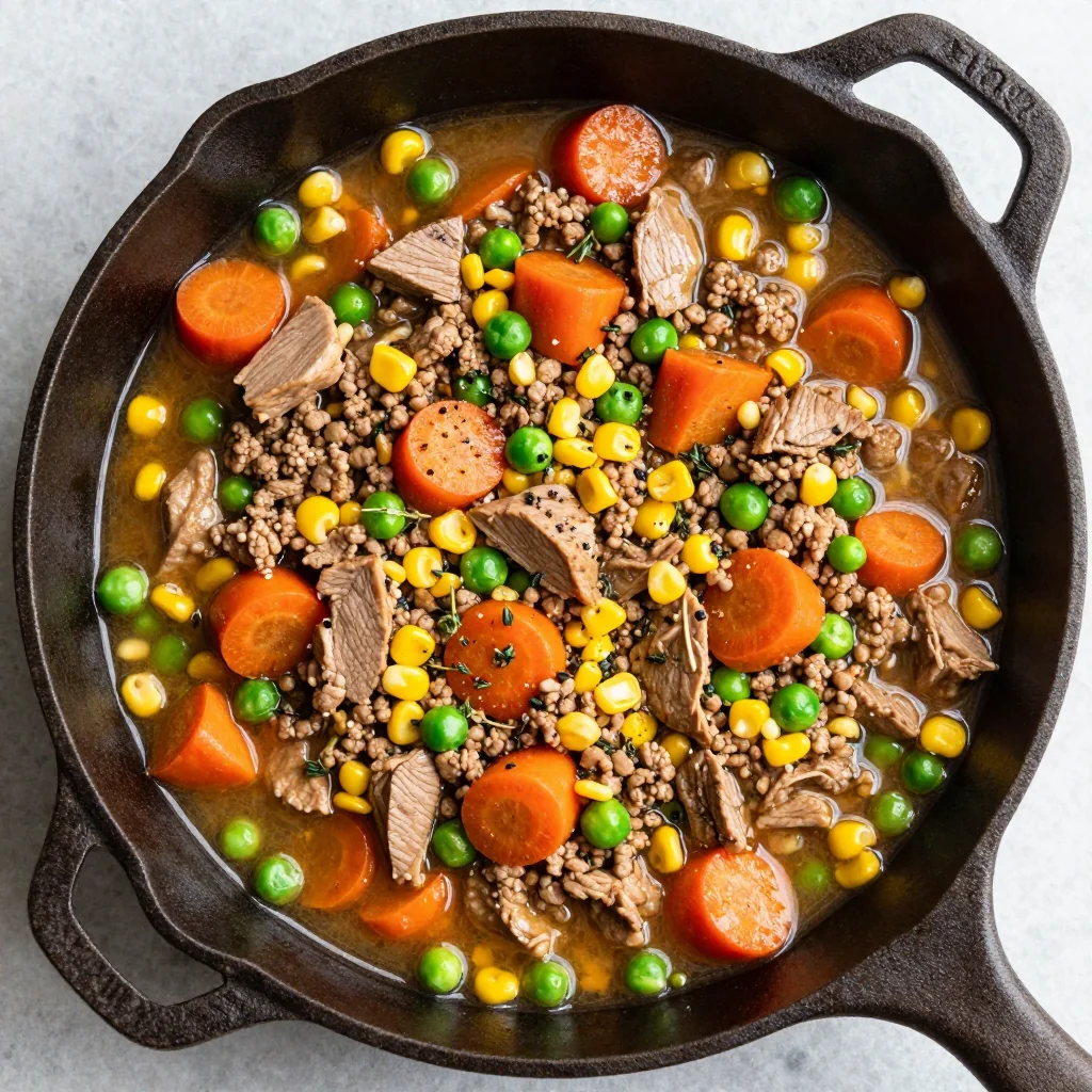 Budget Ground Turkey and Veggie Skillet for Winter Meals