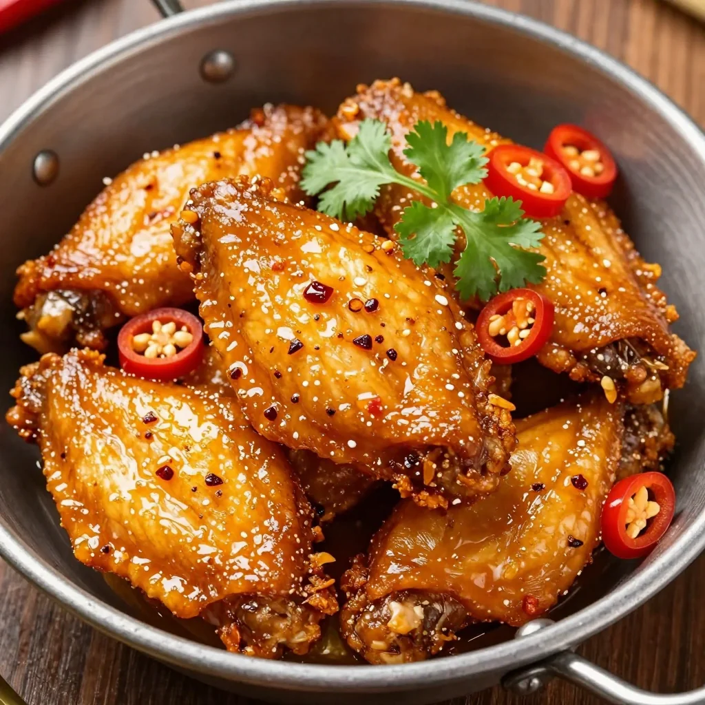 Spicy Honey Chicken Wings For NFL Playoff Snacking