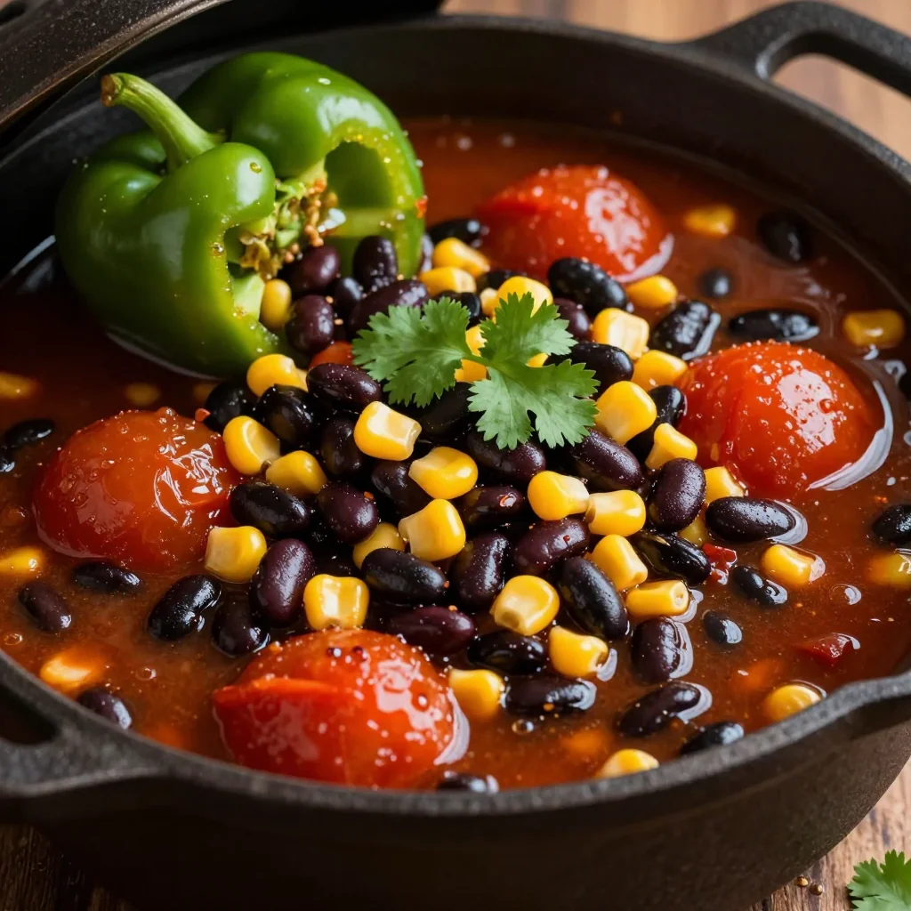Hearty Black Bean and Corn Stew for MLK Day