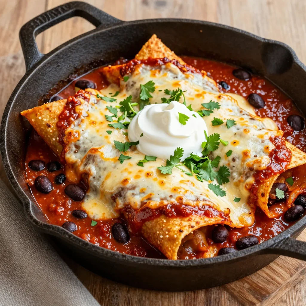 Spicy Black Bean Enchiladas for Cozy Dinner