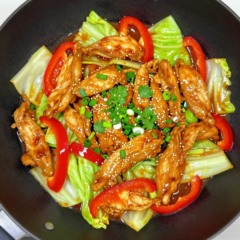Meal Prep Chicken and Cabbage Stir Fry with Ginger